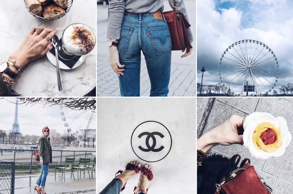 Paris, Eiffelturm, cappucino, Jeans, Riesenrad, Chanel